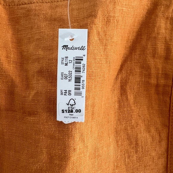 Perfect spring orange dress with pockets - Picture 7 of 7